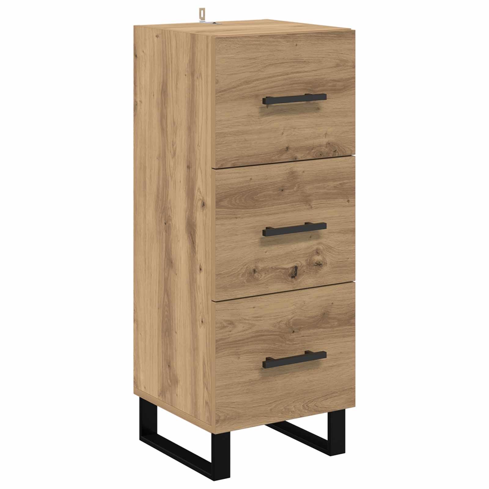vidaXL Bufet z szufladą Dąb rzemieślniczy 34,5 x 34 x 90 cm