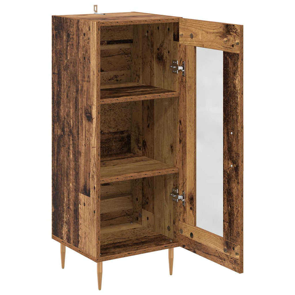vidaXL Bufet Stare drewno 34 x 34.5 x 90 cm Materiał drewnopochodny