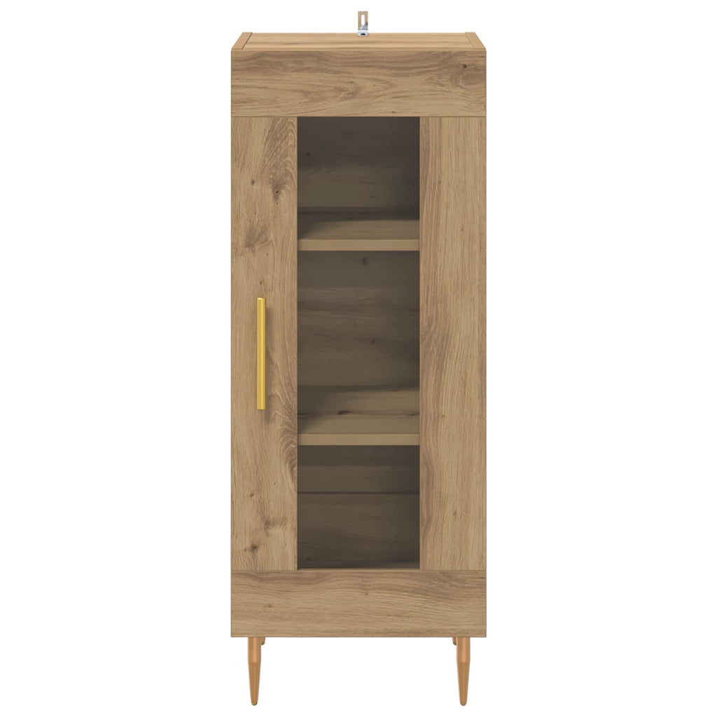 vidaXL Bufet dąb artisan 34 x 34.5 x 90 cm Materiał drewnopochodny