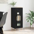 vidaXL Bufet Czarny dąb 34 x 34.5 x 90 cm Materiał drewnopochodny