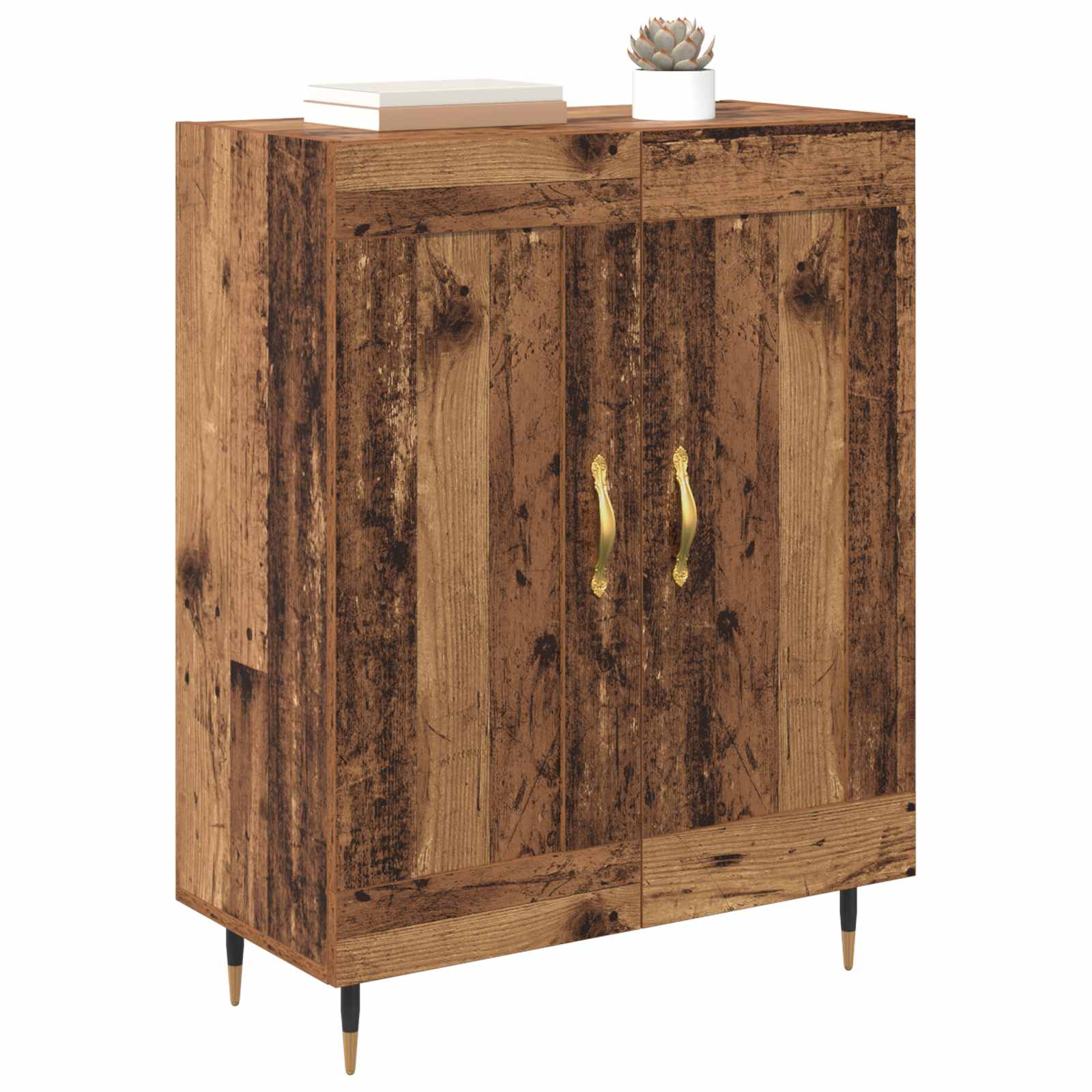 vidaXL Bufet Stare drewno 69,5 x 34 x 90 cm Materiał drewnopochodny