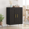 vidaXL Bufet Czarny Dąb 69,5 x 34 x 90 cm Drewno inżynieryjne i żelazo
