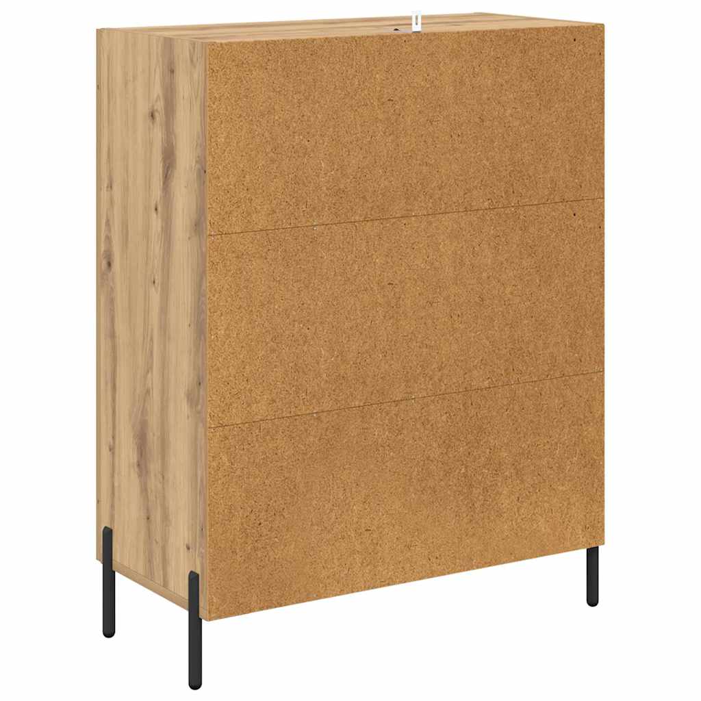 vidaXL Bufet Dąb rzemieślniczy 69,5 x 34 x 90 cm