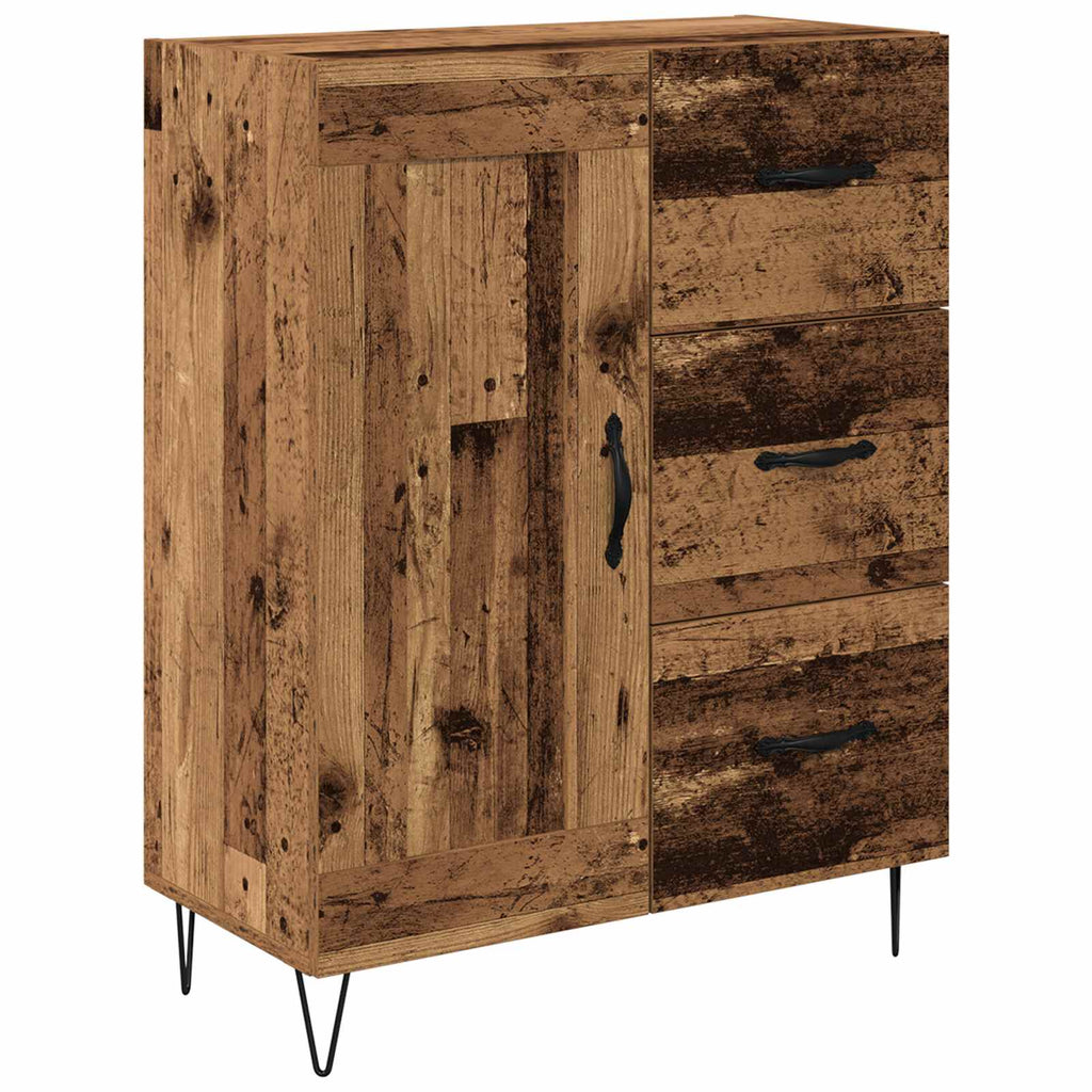 vidaXL Bufet Stare drewno 69,5 x 34 x 90 cm Drewno inżynieryjne
