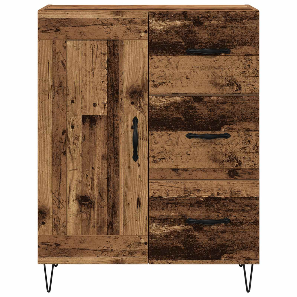 vidaXL Bufet Stare drewno 69,5 x 34 x 90 cm Drewno inżynieryjne