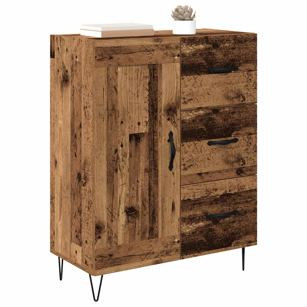 vidaXL Bufet Stare drewno 69,5 x 34 x 90 cm Drewno inżynieryjne