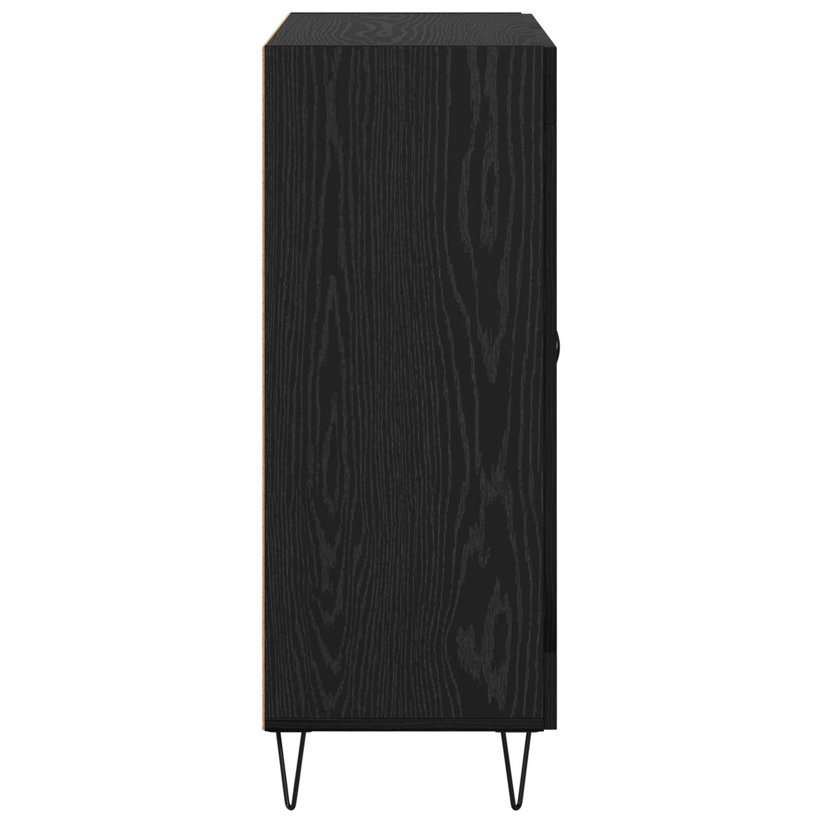 vidaXL Bufet Czarny Dąb 69,5 x 34 x 90 cm Drewno inżynieryjne