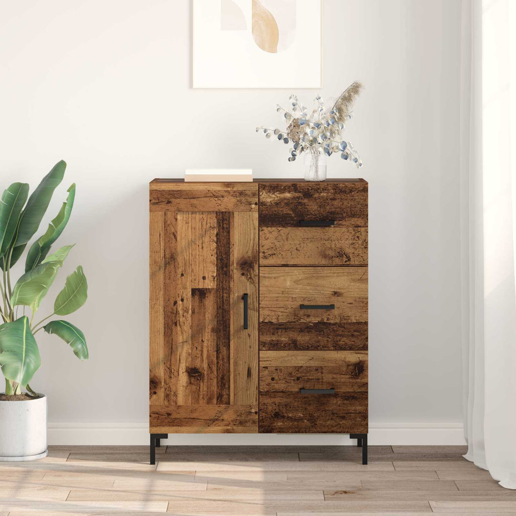 vidaXL Bufet Stare drewno 69.5 x 34 x 90 cm Materiał drewnopochodny