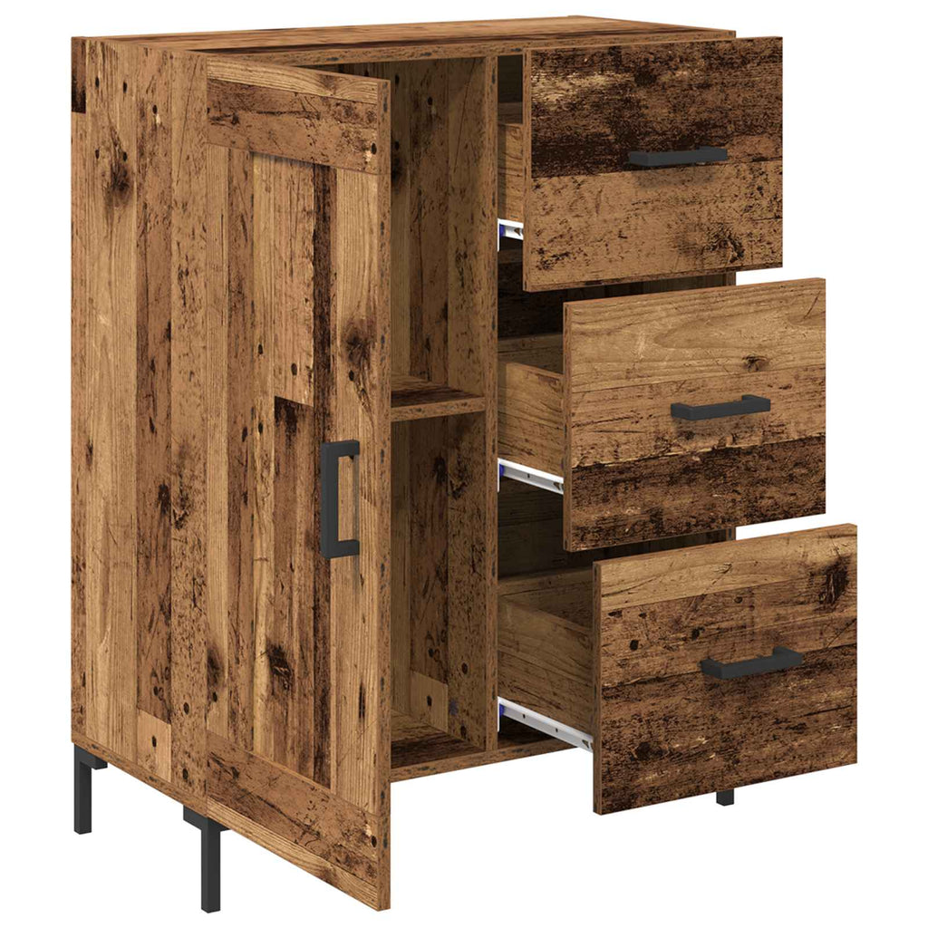 vidaXL Bufet Stare drewno 69.5 x 34 x 90 cm Materiał drewnopochodny