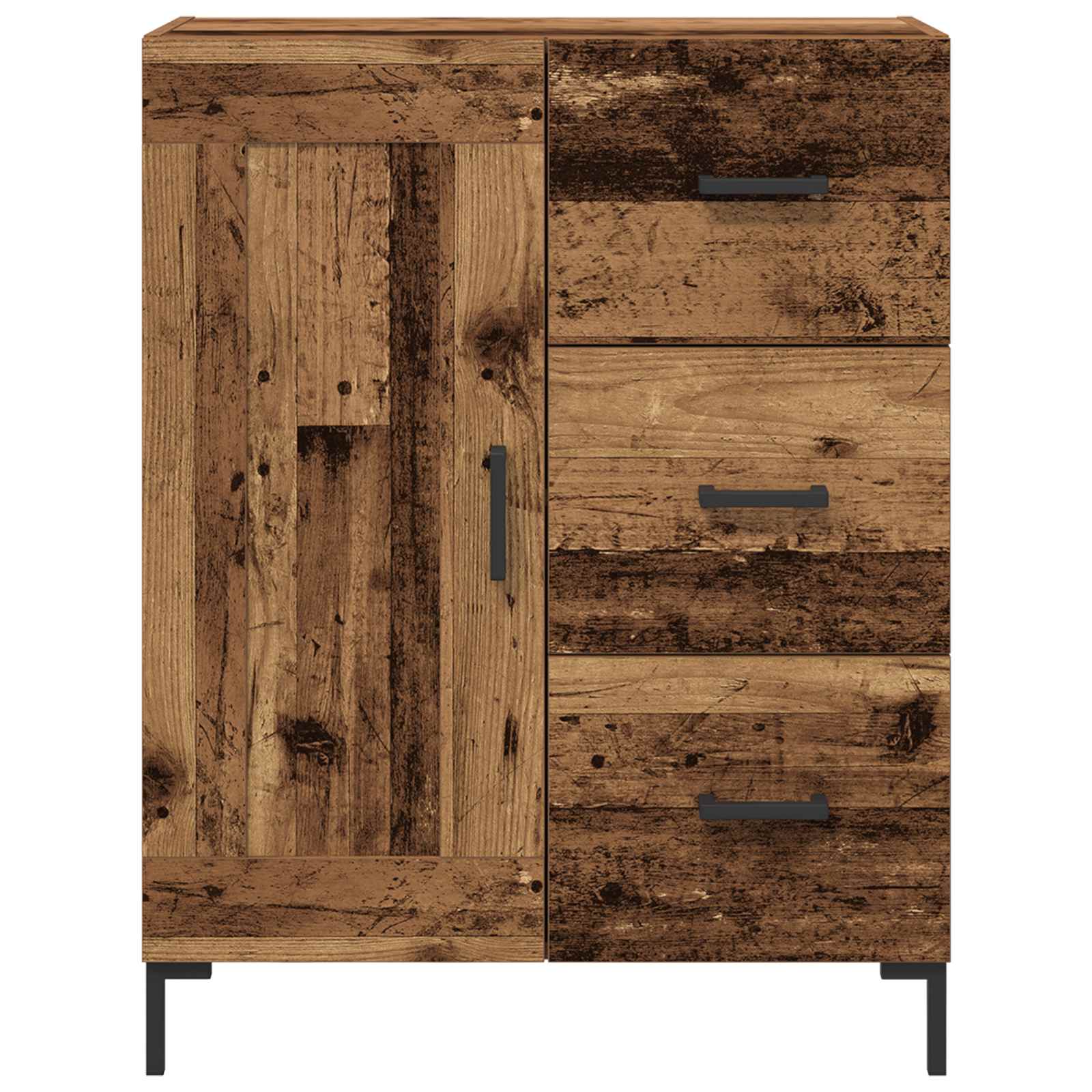vidaXL Bufet Stare drewno 69.5 x 34 x 90 cm Materiał drewnopochodny