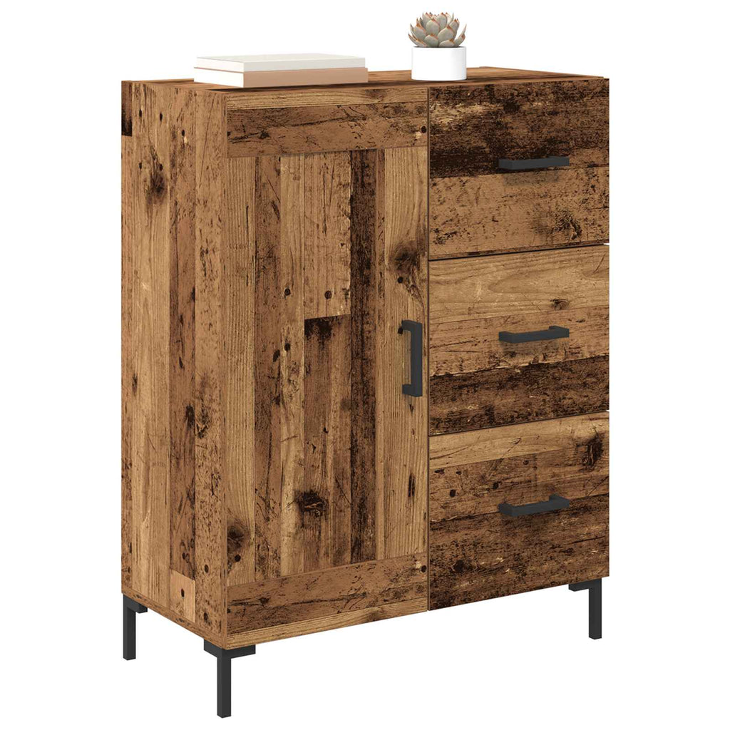 vidaXL Bufet Stare drewno 69.5 x 34 x 90 cm Materiał drewnopochodny