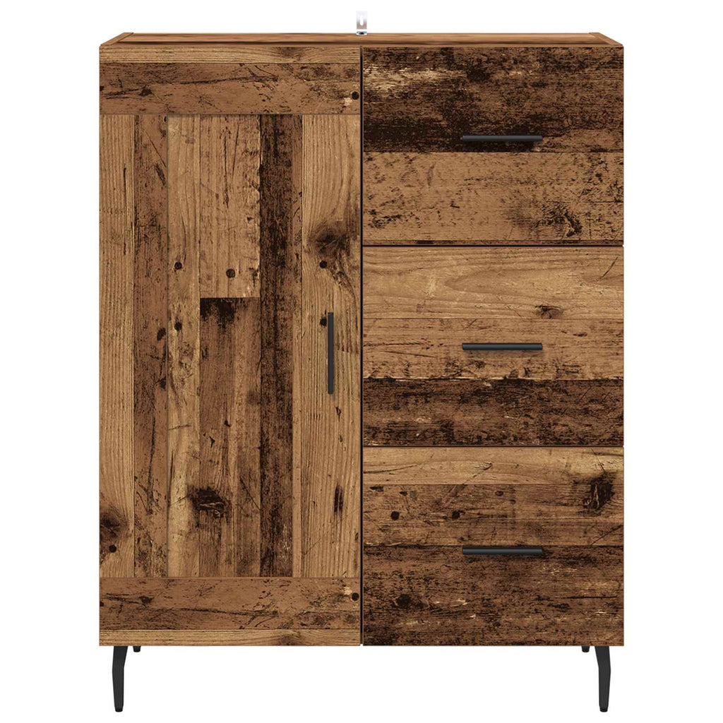 vidaXL Bufet z szufladą Stare drewno 69,5 x 34 x 90 cm