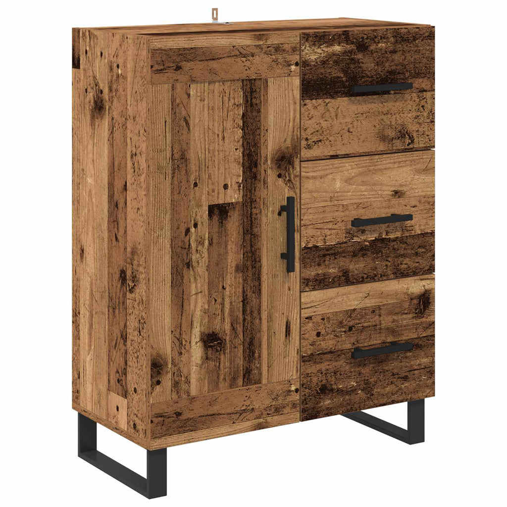 vidaXL Bufet z szufladą Stare drewno 69,5 x 34 x 90 cm