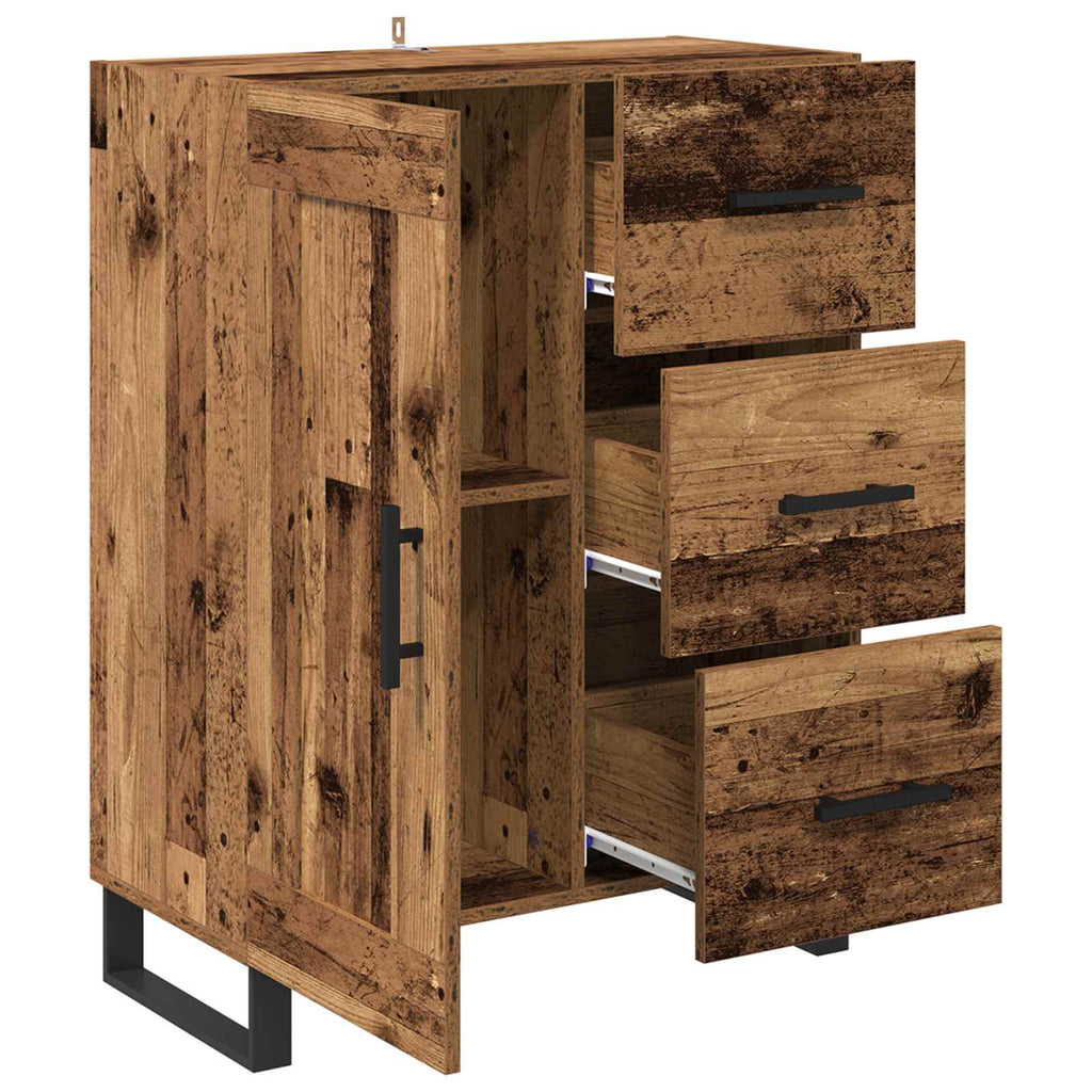 vidaXL Bufet z szufladą Stare drewno 69,5 x 34 x 90 cm