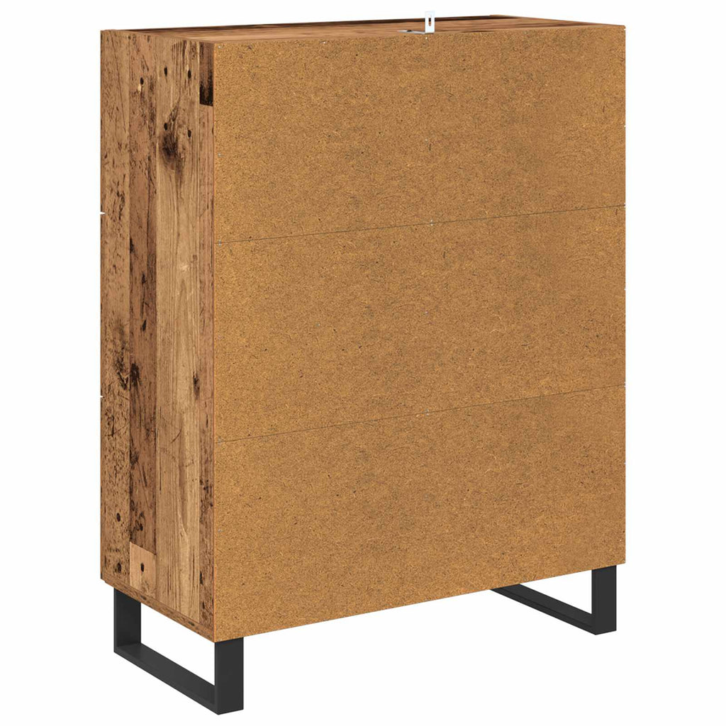 vidaXL Bufet z szufladą Stare drewno 69,5 x 34 x 90 cm