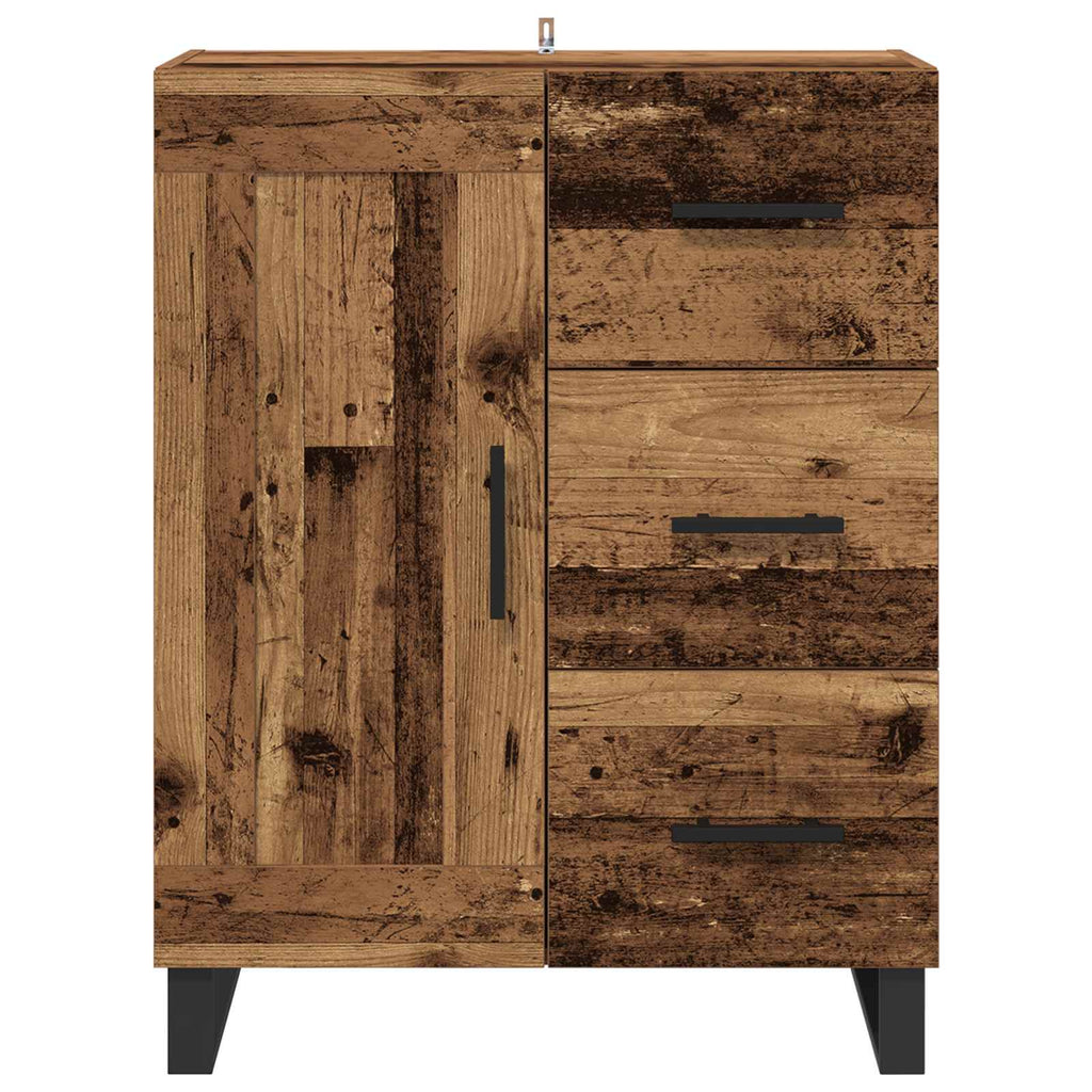 vidaXL Bufet z szufladą Stare drewno 69,5 x 34 x 90 cm