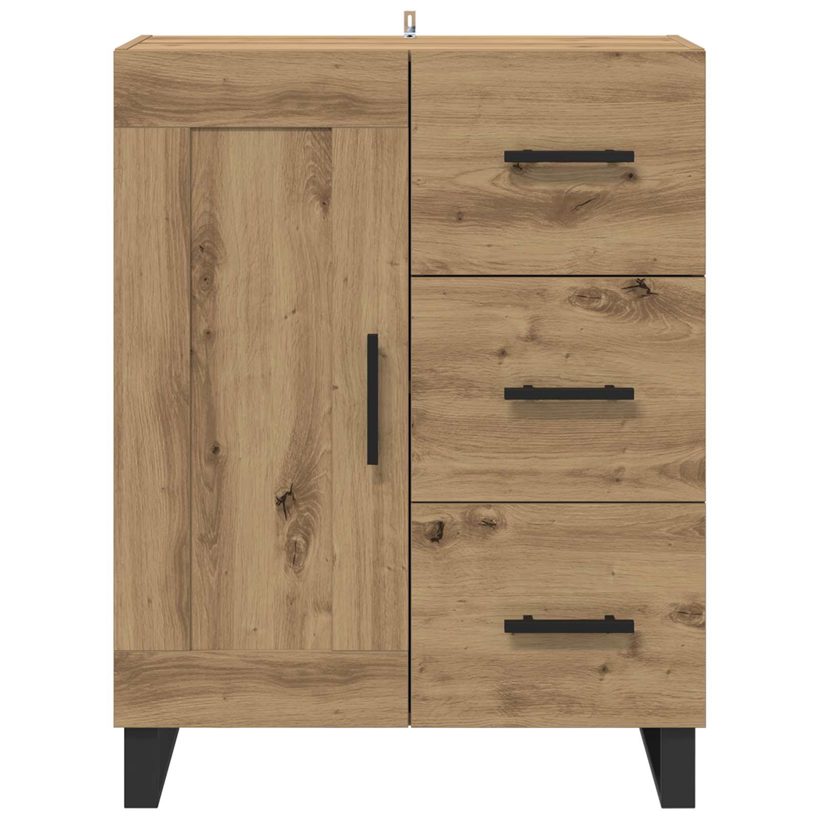 vidaXL Bufet Dąb rzemieślniczy 69,5 x 34 x 90 cm