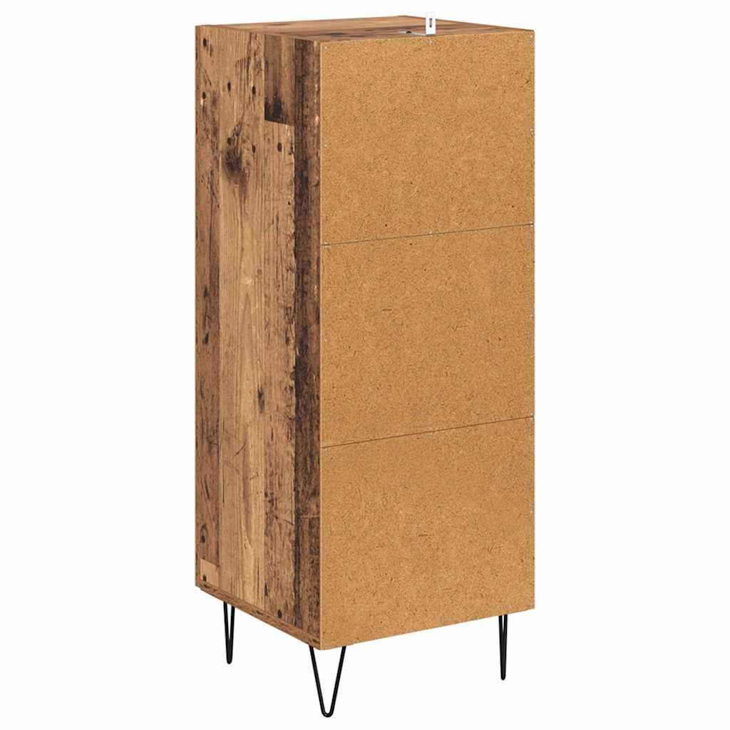 vidaXL Bufet Stare drewno 34,5 x 34 x 90 cm