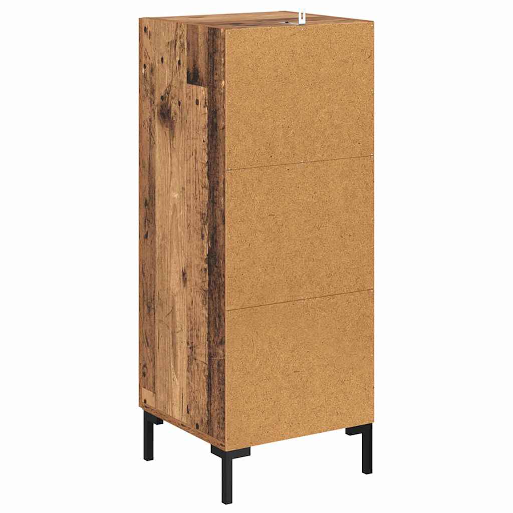 vidaXL Bufet Olden Stare drewno 34,5 x 34 x 90 cm