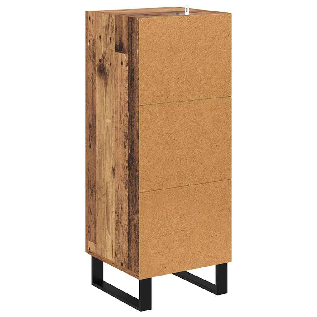 vidaXL Bufet Stare drewno 34,5 x 34 x 90 cm