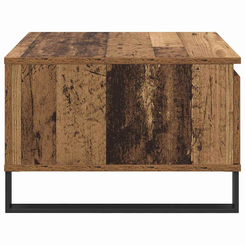 vidaXL Stolik kawowy z szufladą Stare drewno 55 x 55 x 36,5 cm