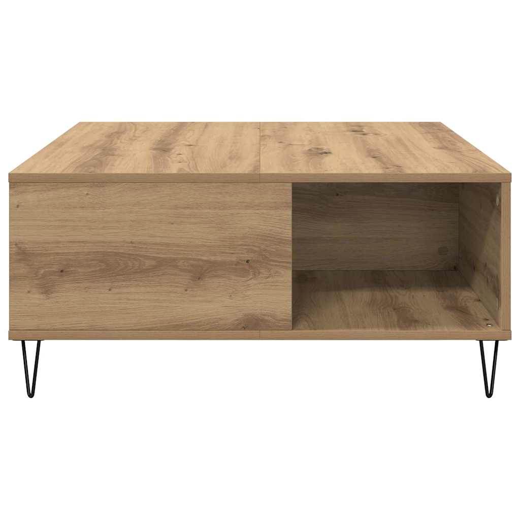 vidaXL Stolik kawowy Dąb rzemieślniczy 80 x 80 x 36,5 cm