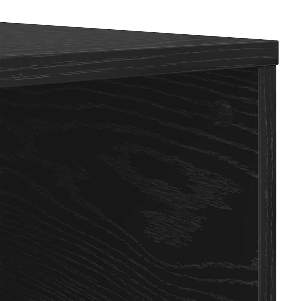vidaXL Stolik kawowy Czarny Dąb 80 x 80 x 36,5 cm