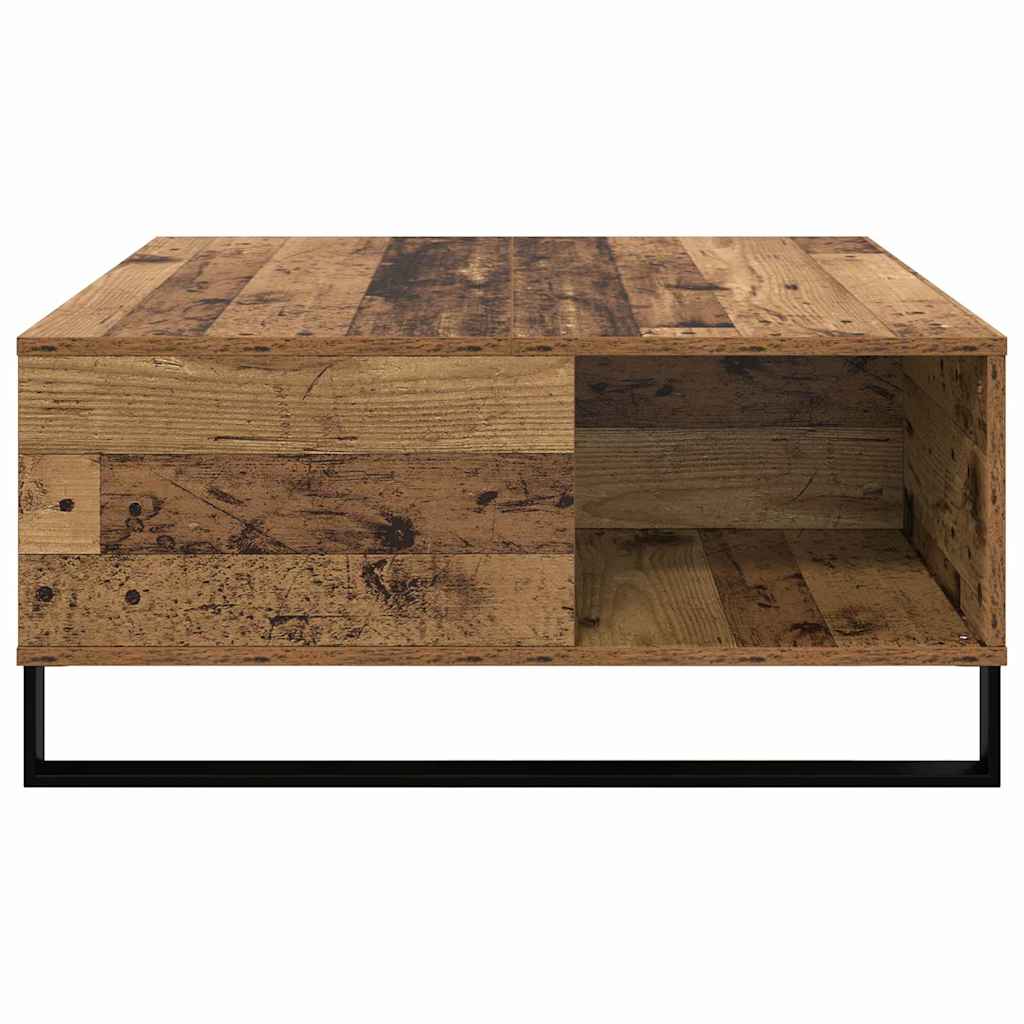 vidaXL Stolik kawowy Stare drewno 80 x 80 x 36,5 cm