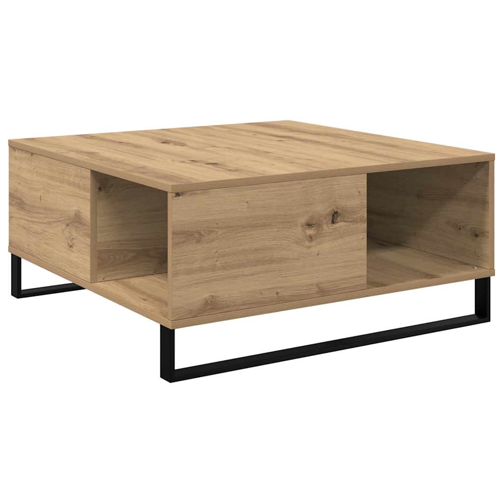 vidaXL Stolik kawowy Dąb rzemieślniczy 80 x 80 x 36,5 cm