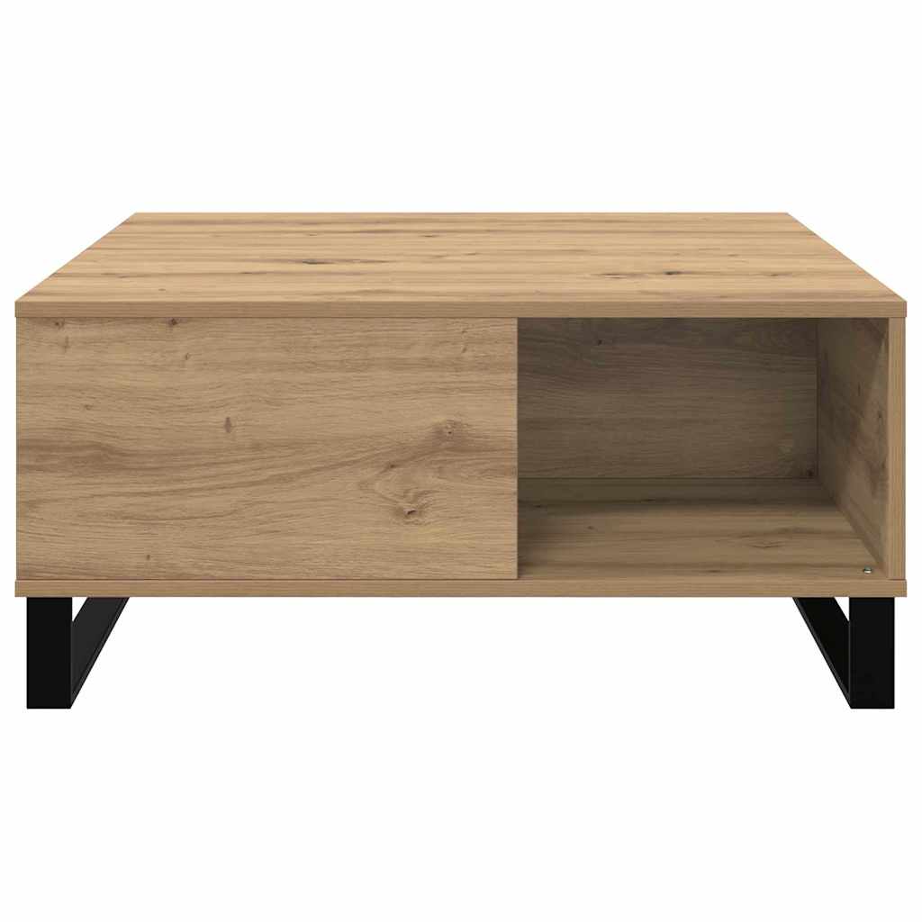 vidaXL Stolik kawowy Dąb rzemieślniczy 80 x 80 x 36,5 cm