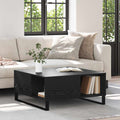 vidaXL Stolik kawowy Czarny Dąb 80 x 80 x 36,5 cm