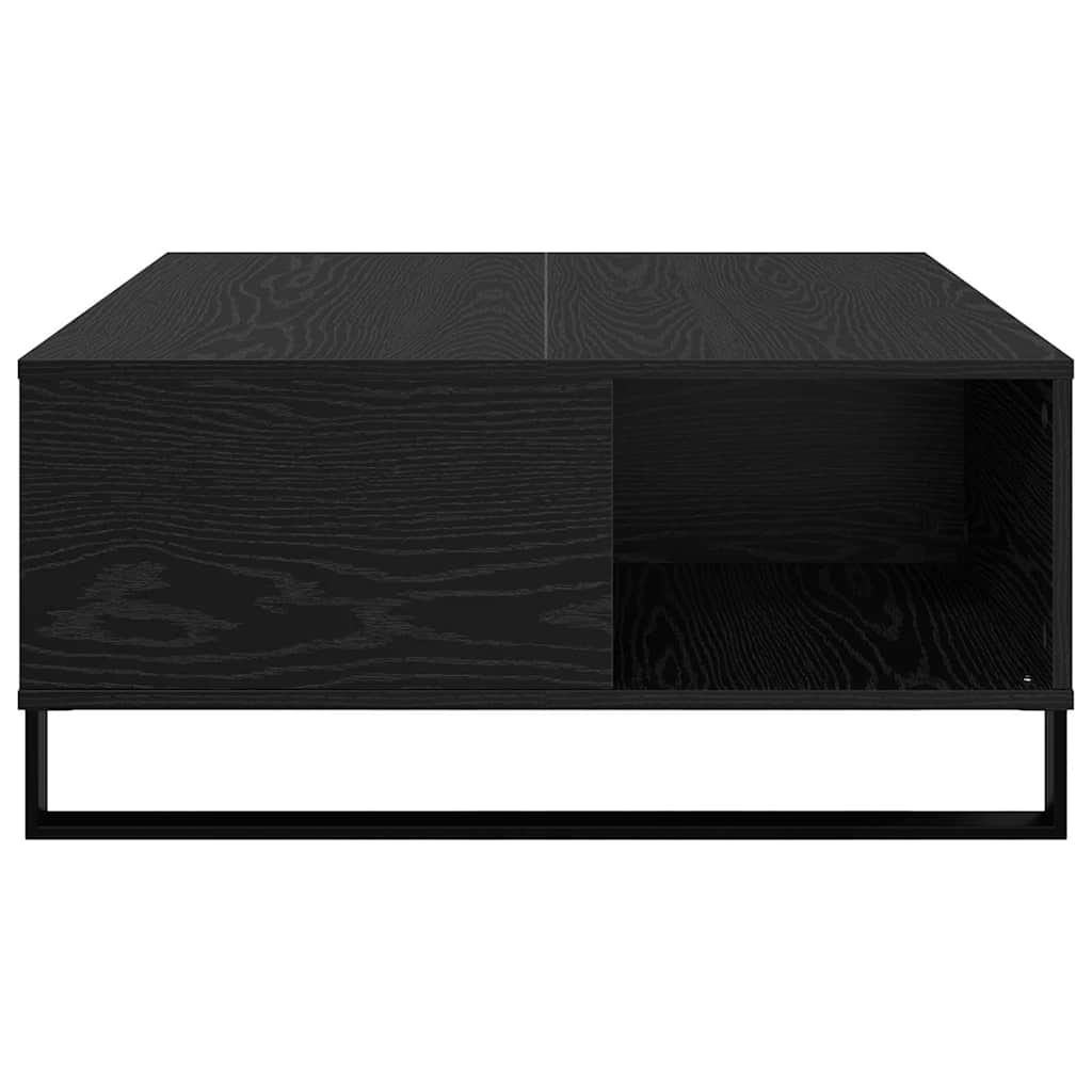 vidaXL Stolik kawowy Czarny Dąb 80 x 80 x 36,5 cm