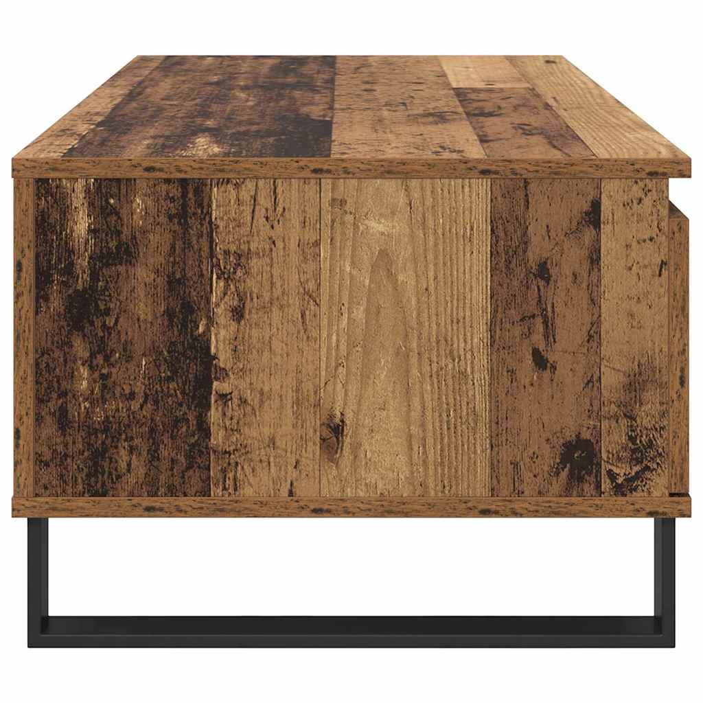 vidaXL Stolik kawowy z szufladą Stare drewno 90 x 50 x 36,5 cm