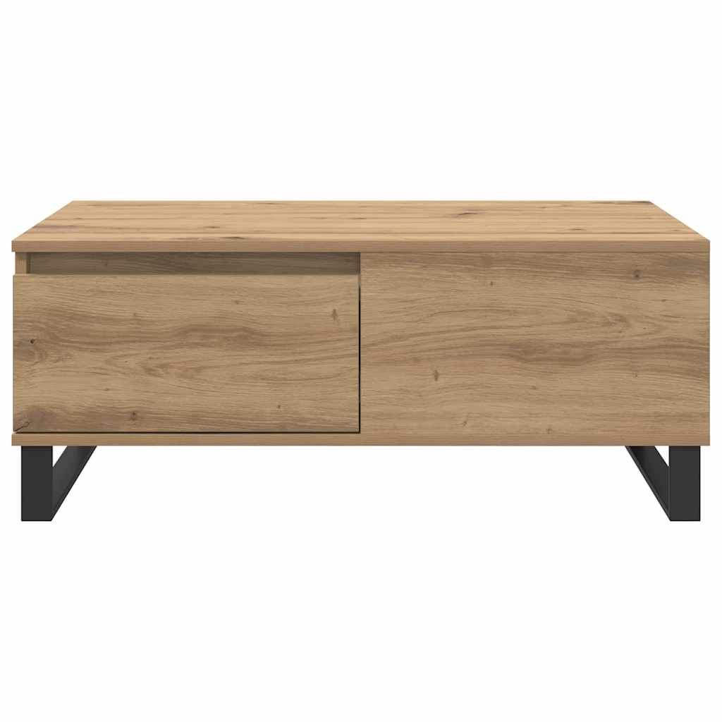 vidaXL Stolik kawowy z szufladą Dąb rzemieślniczy 90 x 50 x 36,5 cm