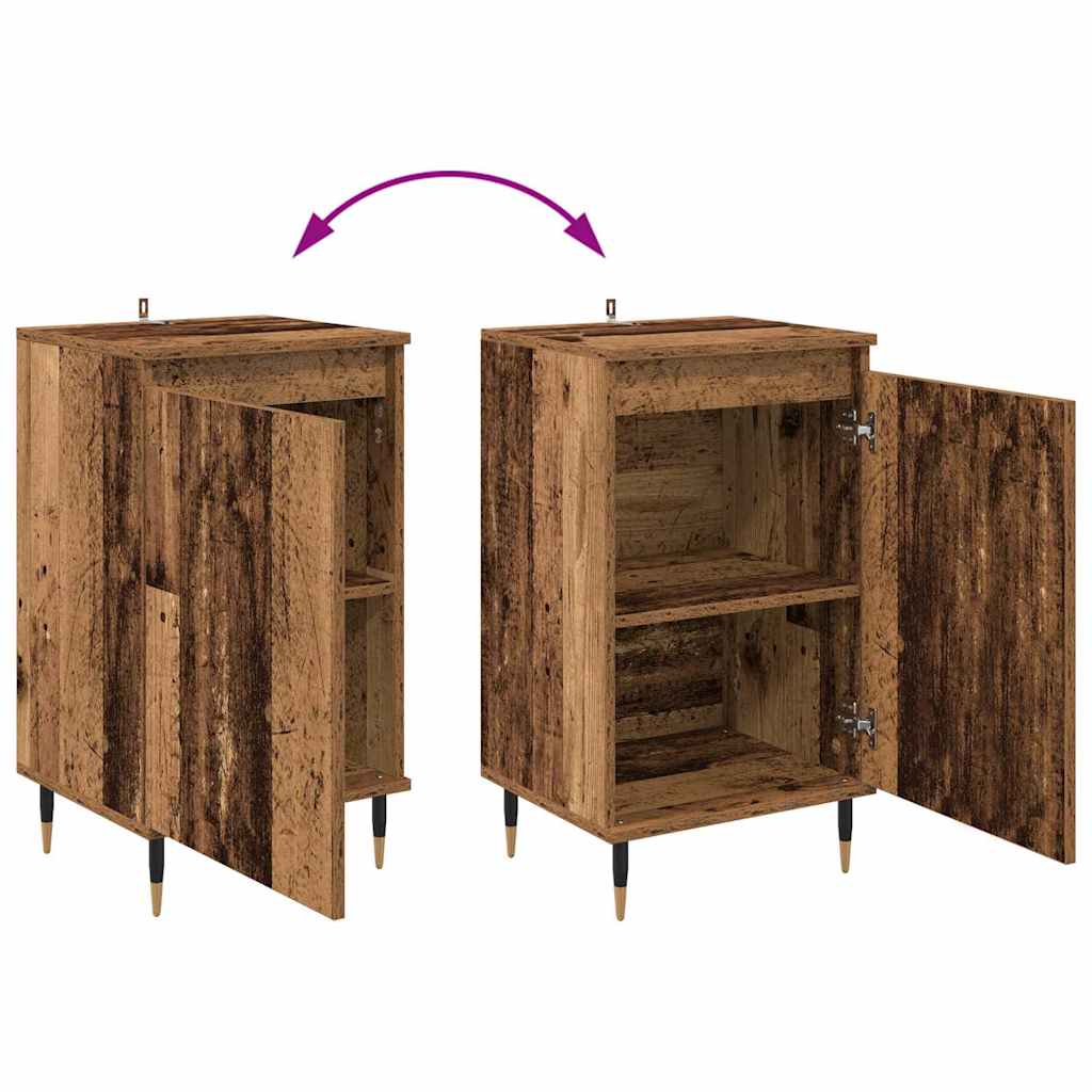 vidaXL Bufet 2 pcs Stare drewno 40 x 35 x 70 cm