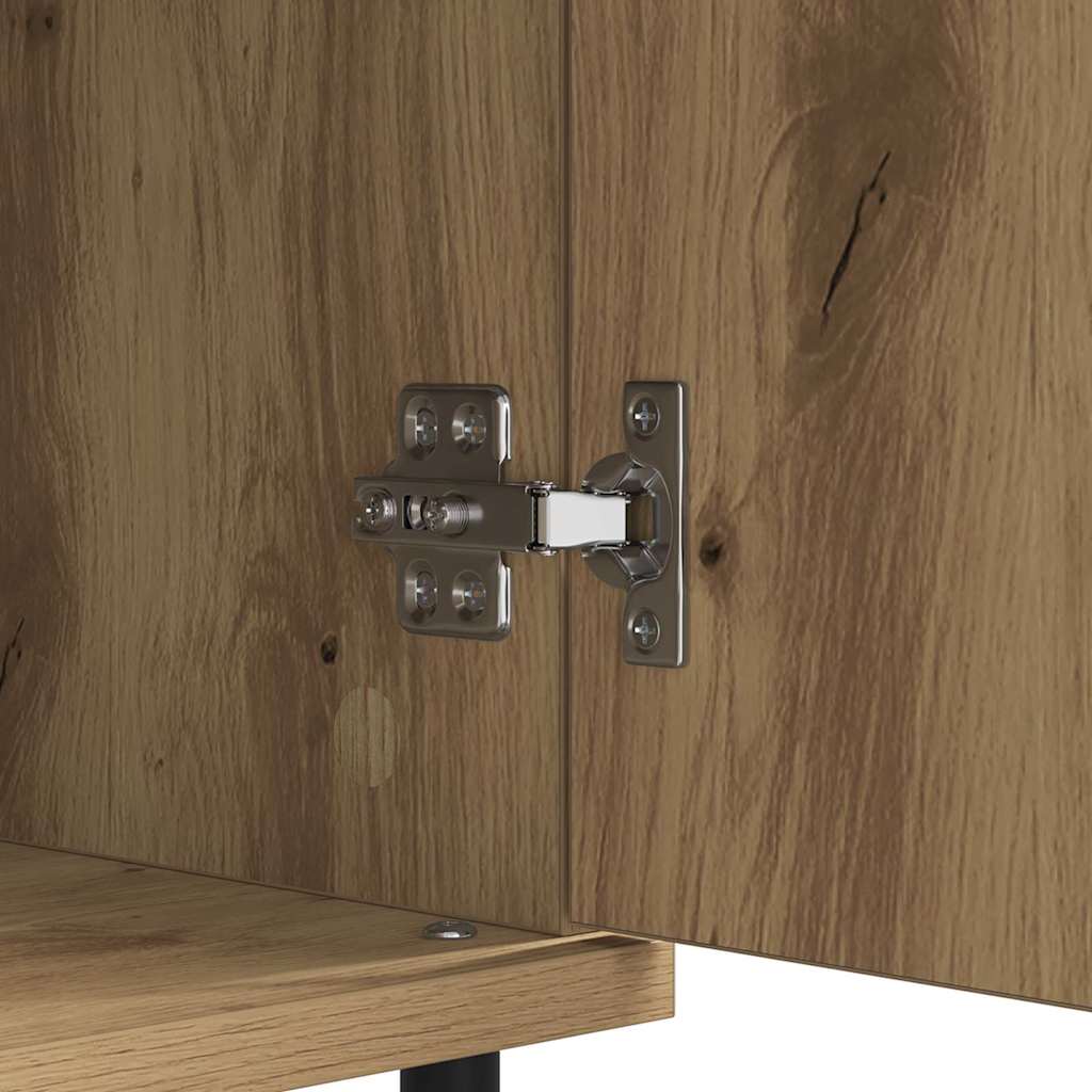 vidaXL Bufet 2 pcs Dąb rzemieślniczy 40 x 35 x 70 cm