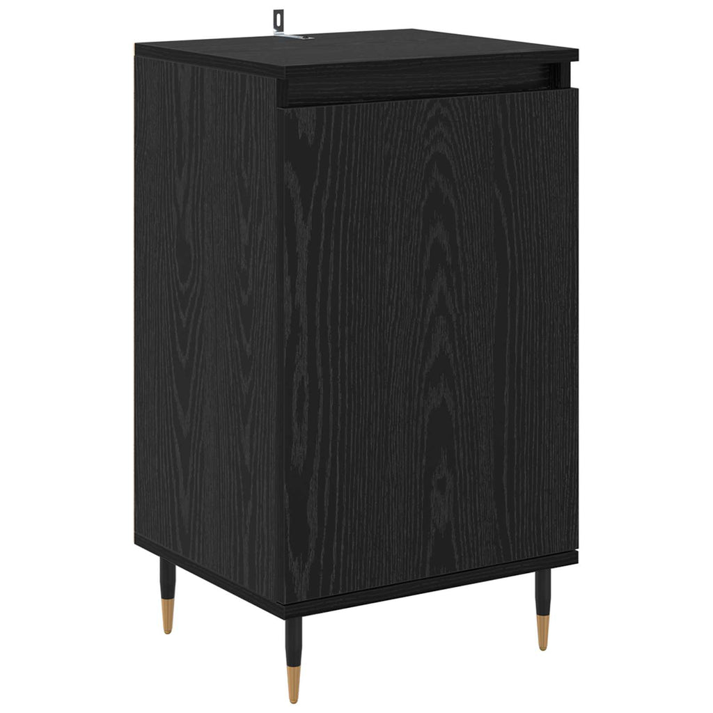 vidaXL Bufet 2 pcs Czarny Dąb 40 x 35 x 70 cm