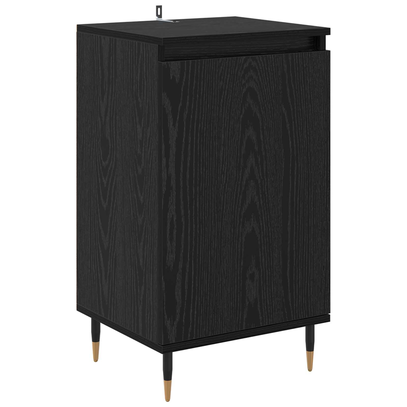 vidaXL Bufet 2 pcs Czarny Dąb 40 x 35 x 70 cm