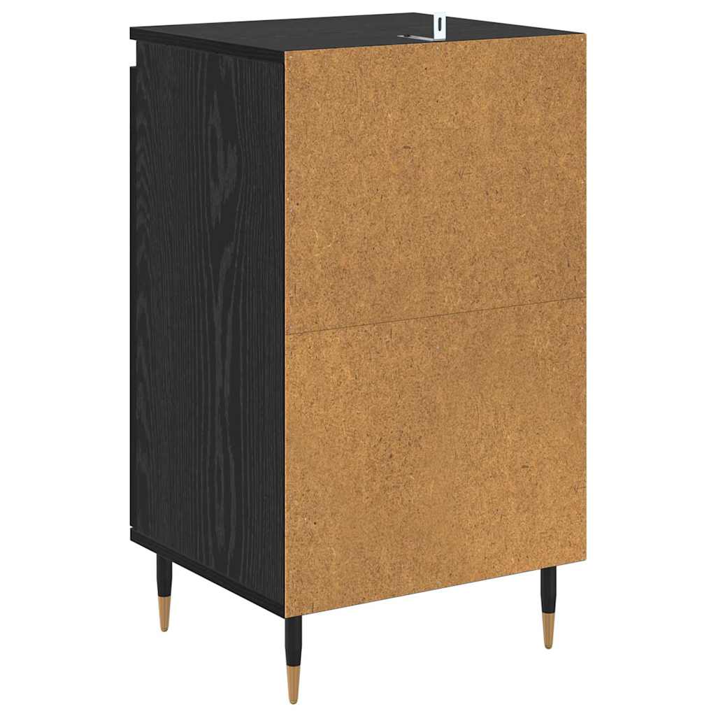 vidaXL Bufet 2 pcs Czarny Dąb 40 x 35 x 70 cm