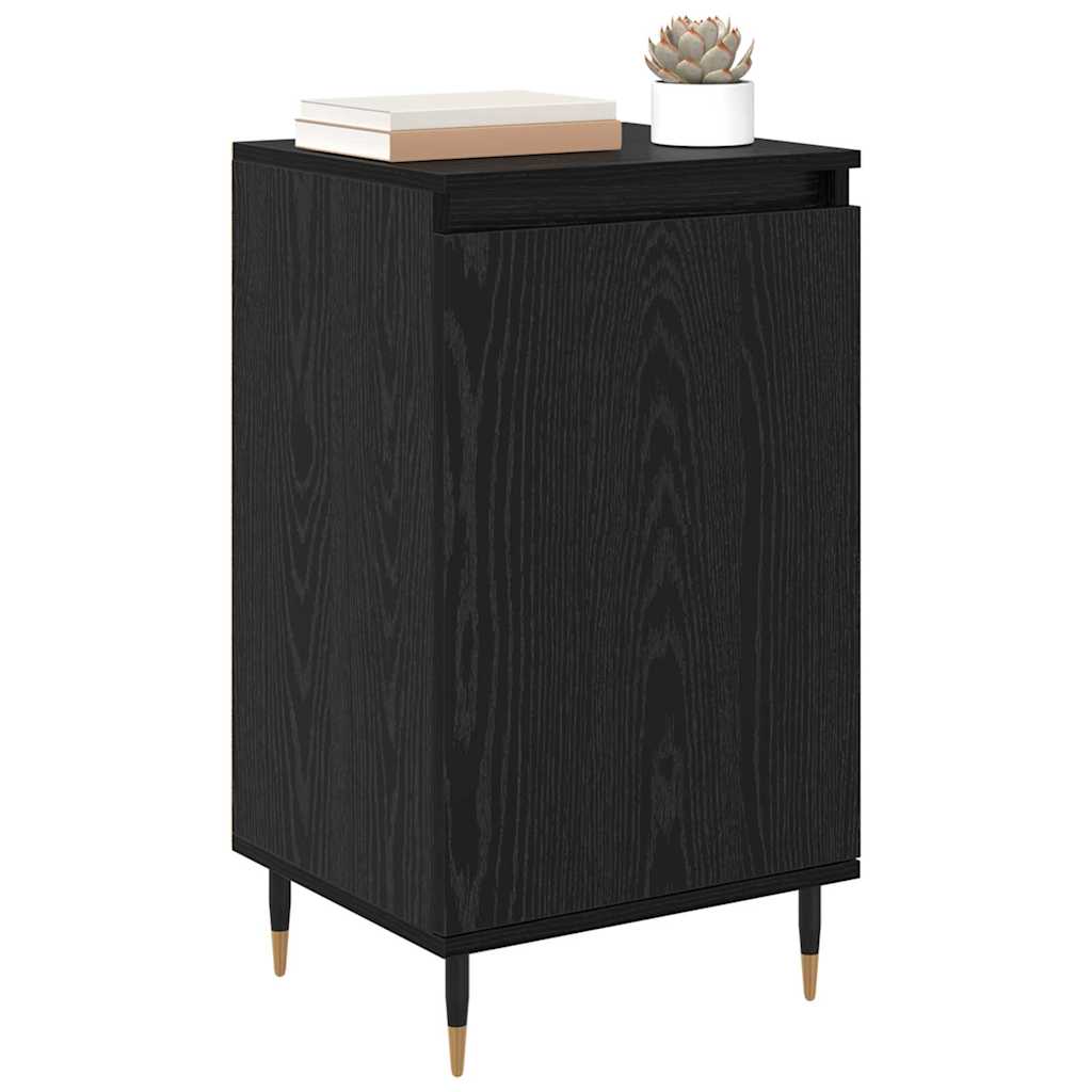 vidaXL Bufet 2 pcs Czarny Dąb 40 x 35 x 70 cm