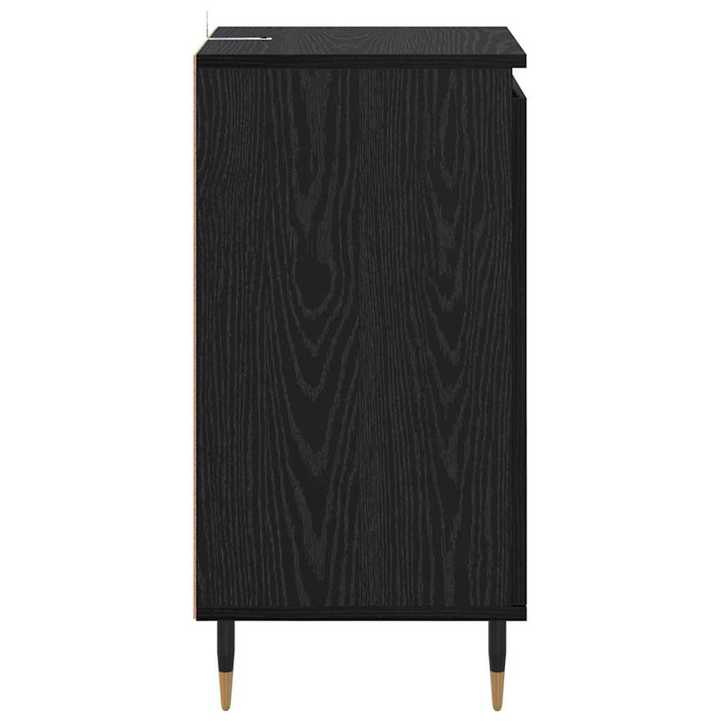 vidaXL Bufet 2 pcs Czarny Dąb 40 x 35 x 70 cm