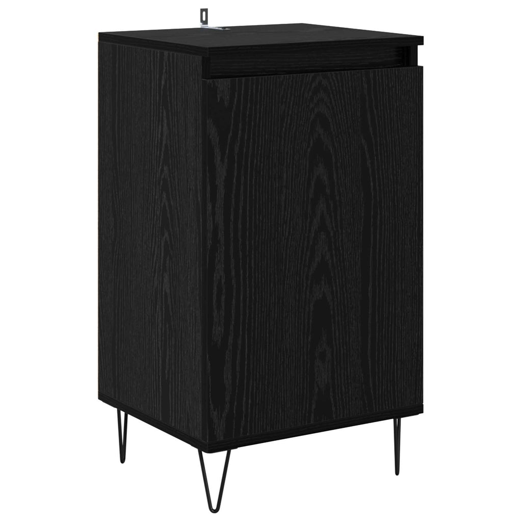 vidaXL Bufet Czarny Dąb 40 x 35 x 70 cm Materiał drewnopochodny