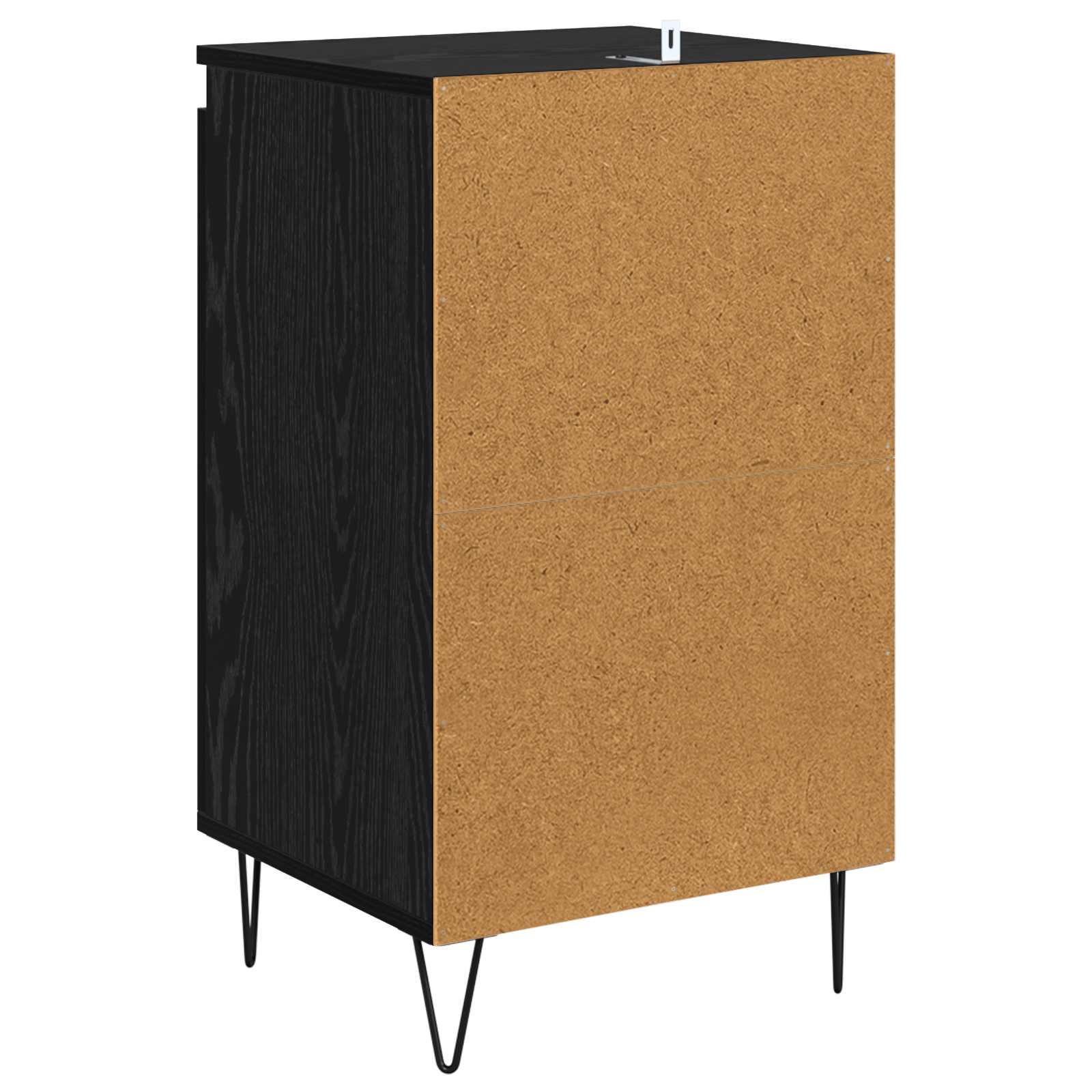 vidaXL Bufet Czarny Dąb 40 x 35 x 70 cm Materiał drewnopochodny