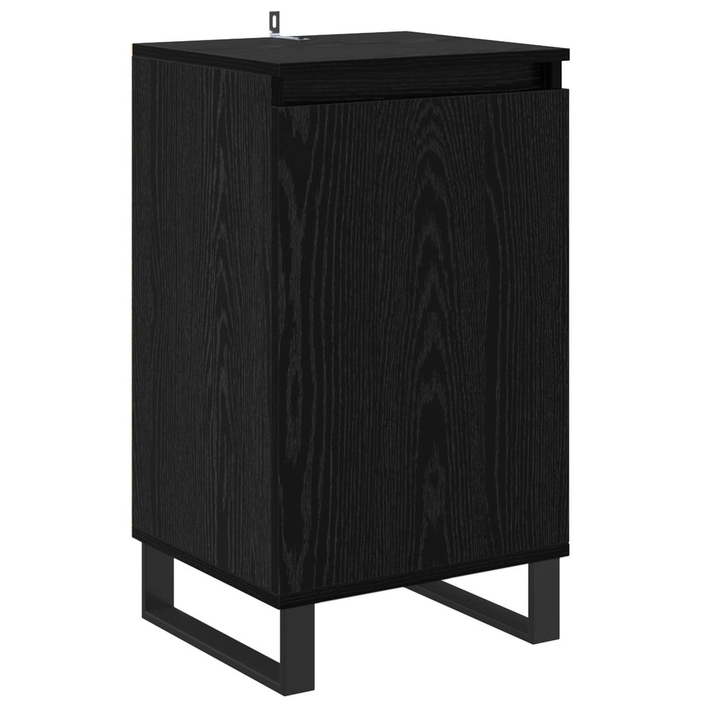 vidaXL Bufet Czarny Dąb 40 x 35 x 70 cm Materiał drewnopochodny