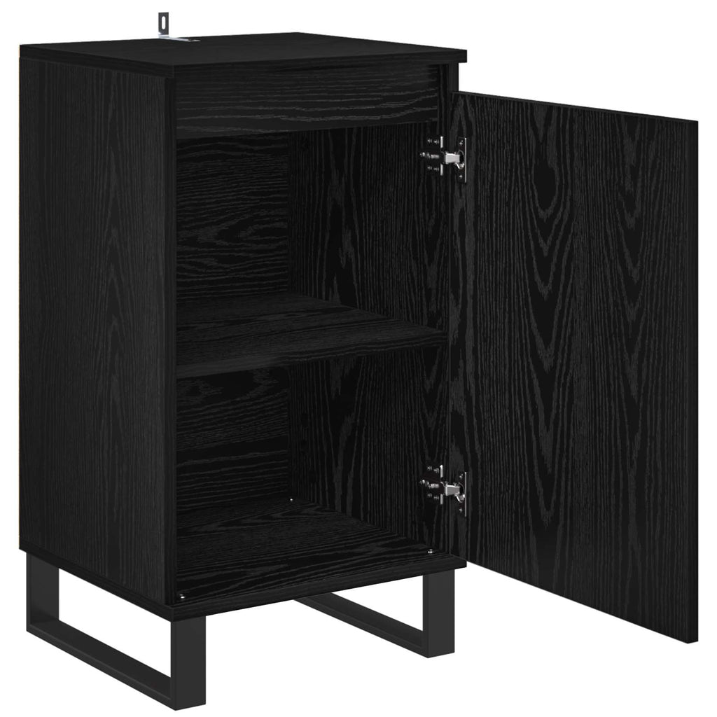 vidaXL Bufet Czarny Dąb 40 x 35 x 70 cm Materiał drewnopochodny