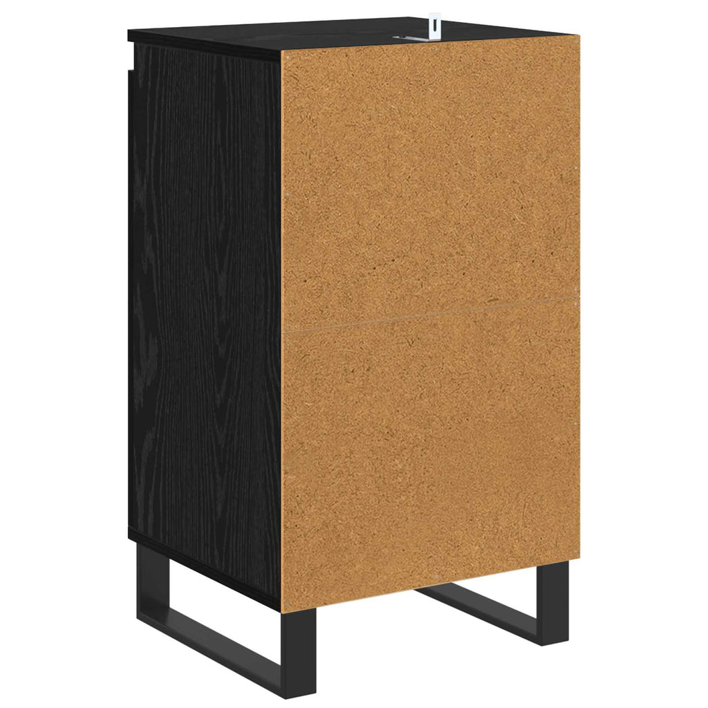 vidaXL Bufet Czarny Dąb 40 x 35 x 70 cm Materiał drewnopochodny