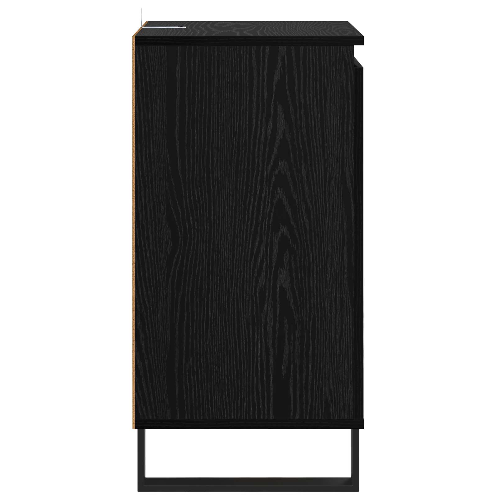vidaXL Bufet Czarny Dąb 40 x 35 x 70 cm Materiał drewnopochodny