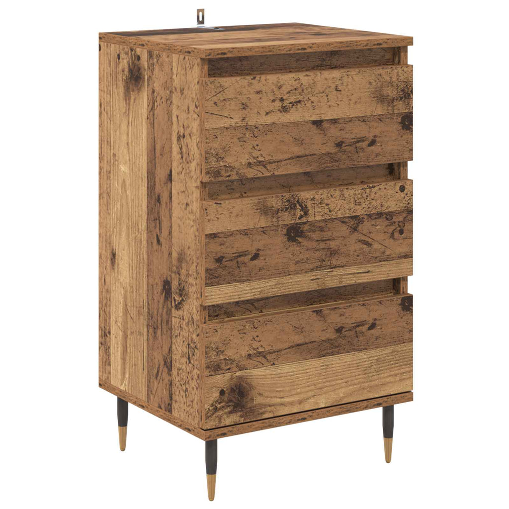 vidaXL Bufet Stare drewno 35 x 40 x 70 cm Materiał drewnopochodny