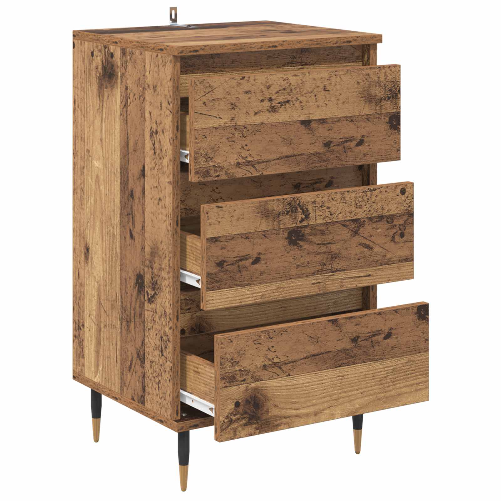 vidaXL Bufet Stare drewno 35 x 40 x 70 cm Materiał drewnopochodny
