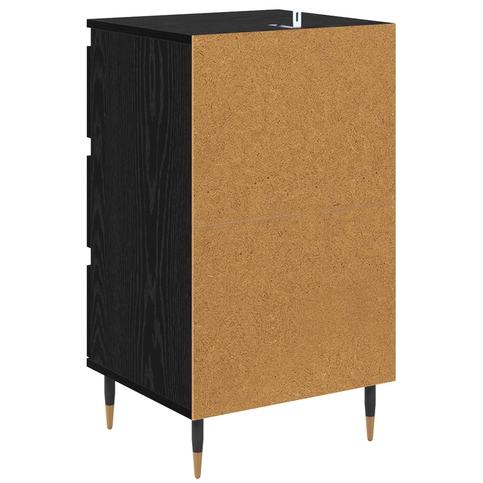 vidaXL Bufet Czarny dąb 35 x 40 x 70 cm Materiał drewnopochodny